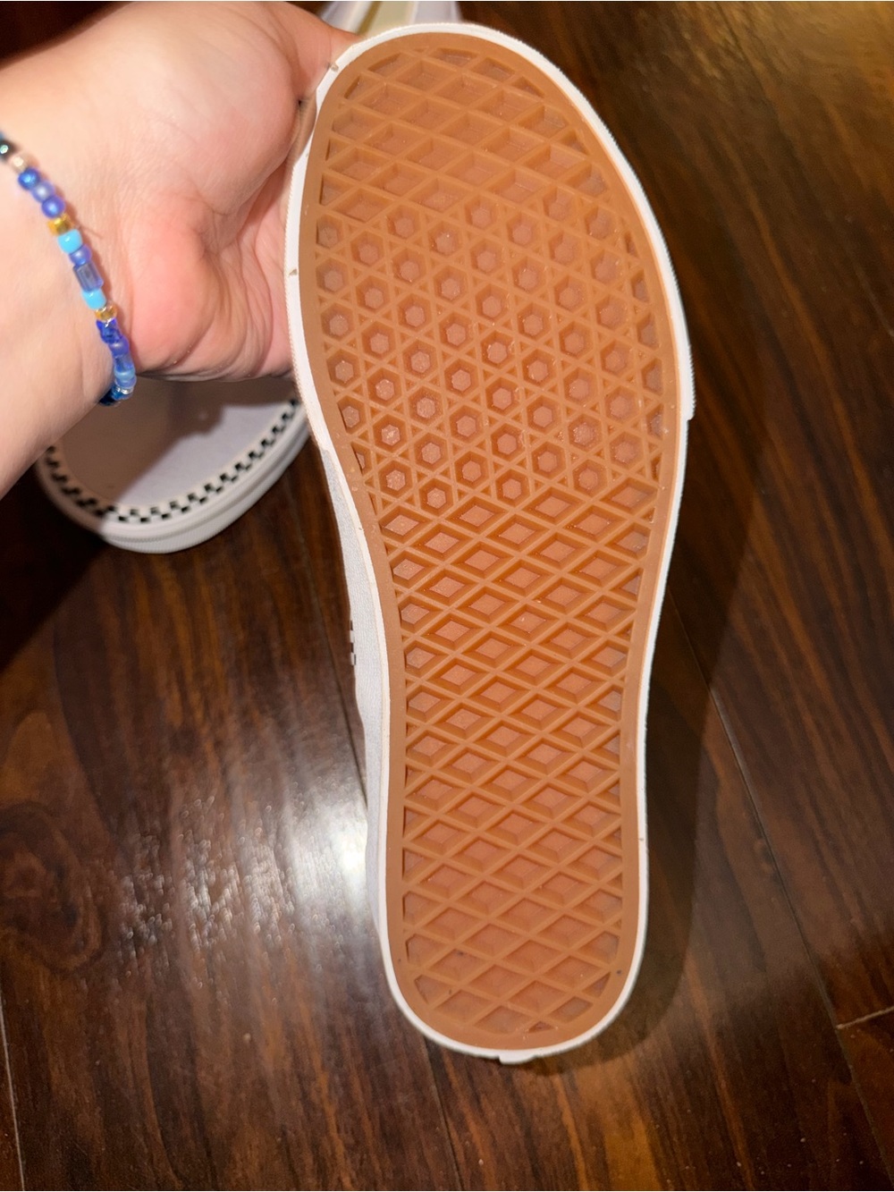 Vans Slip-On Canvas Loafers in Light Gray - Picture 2 of 3